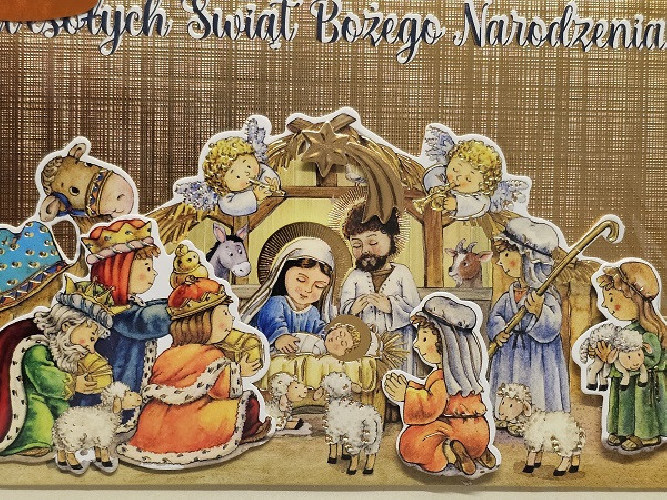 kartki z okazji Bożego Narodzenia Boże Narodzenie 11,5 cm *16,5 cm DK-1185