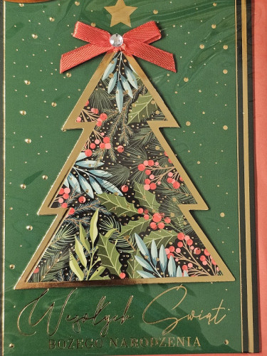kartki z okazji Bożego Narodzenia Boże Narodzenie 11,5 cm *16,5 cm DK-1043