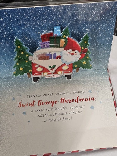 kartki z okazji Bożego Narodzenia Boże Narodzenie 11,5 cm *16,5 cm PU-012