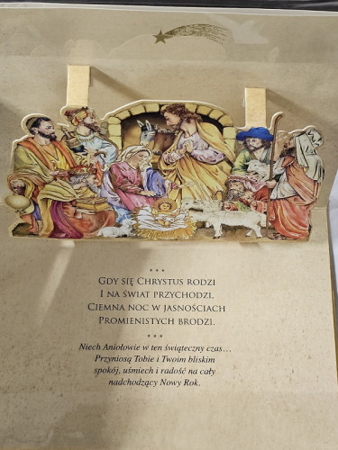 kartki z okazji Bożego Narodzenia Boże Narodzenie 11,5 cm *16,5 cm PU-022