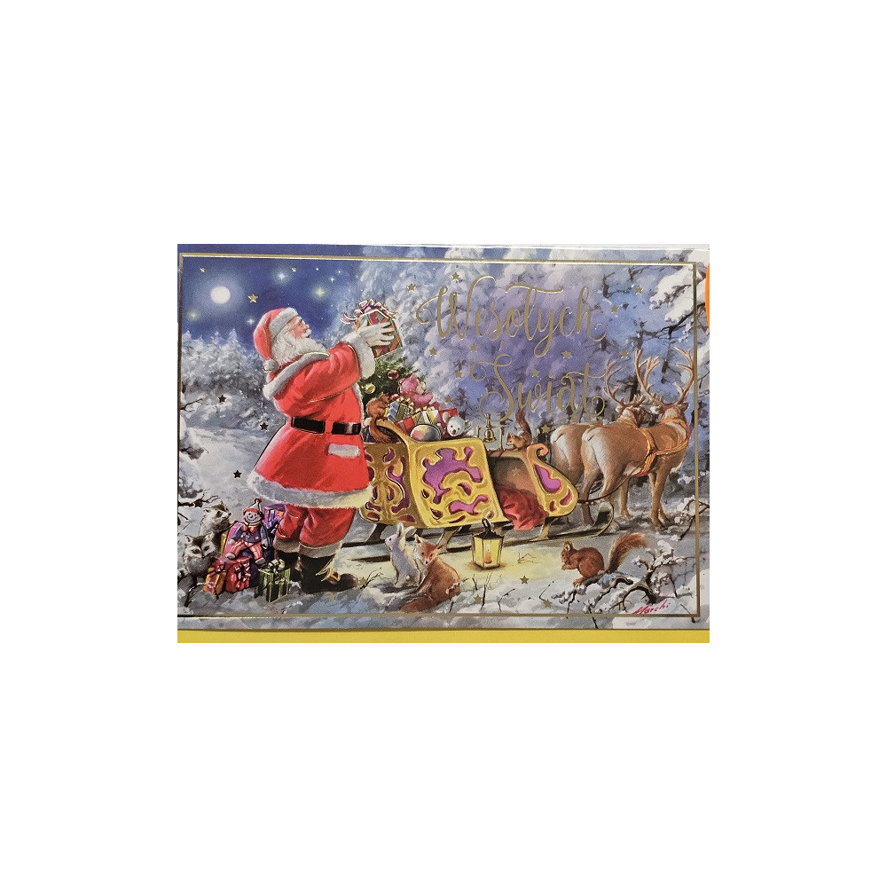 kartki z okazji Bożego Narodzenia Boże Narodzenie 11,5 cm *16,5 cm PP-2249