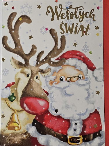 kartki z okazji Bożego Narodzenia Boże Narodzenie 11,5 cm *16,5 cm PP-2222