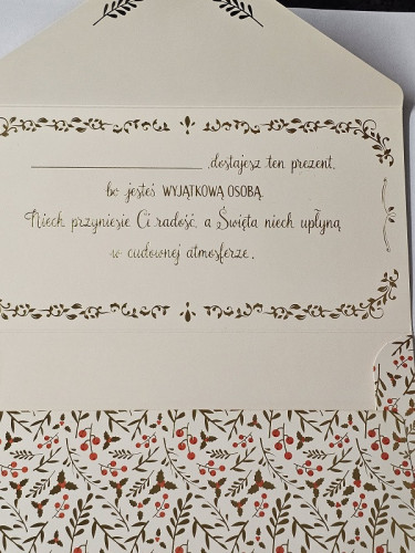 Koperta podarunkowa KOP-006 BN