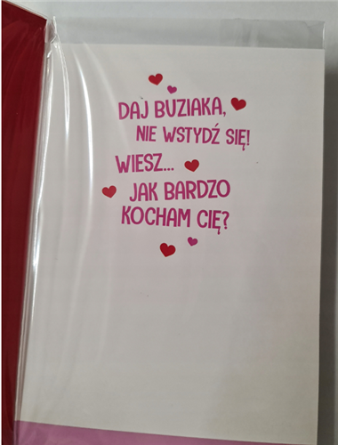 Kartka na Walentynki kartki na dzień zakochanych 11,9 cm *16,2 cm  16897829429