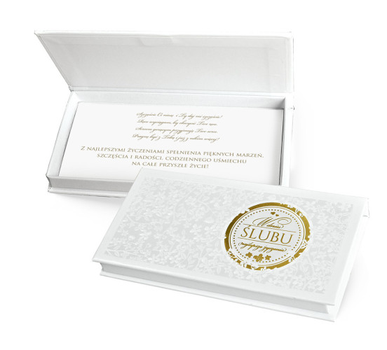 Pudełko ozdobne na banknoty MB-007 Ślub