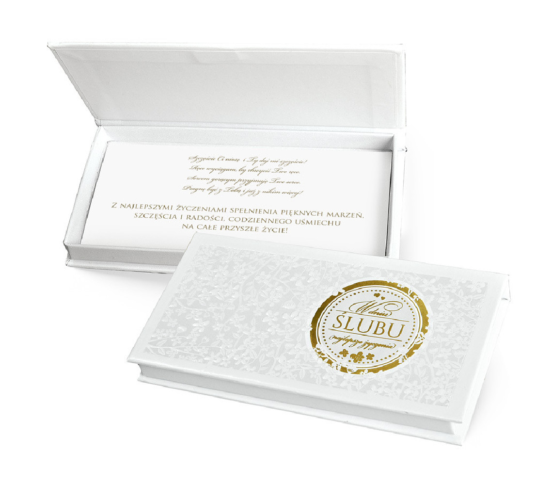 Pudełko ozdobne na banknoty MB-007 Ślub