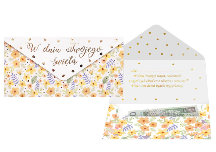 Koperta podarunkowa KOP-015 W dniu Twojego święta
