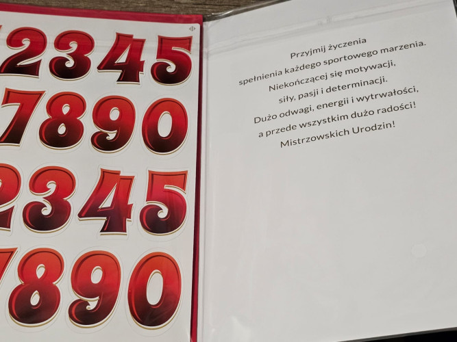 Kartki urodzinowe z naklejaną cyfrą kartka urodzinowa WESOŁE Zabawna   13 cm *20,4 cm CR07