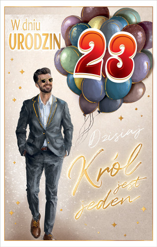 Kartki urodzinowe z naklejaną cyfrą kartka urodzinowa WESOŁE Zabawna   13 cm *20,4 cm CR08