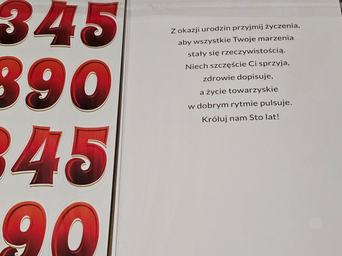 Kartki urodzinowe z naklejaną cyfrą kartka urodzinowa WESOŁE Zabawna   13 cm *20,4 cm CR08