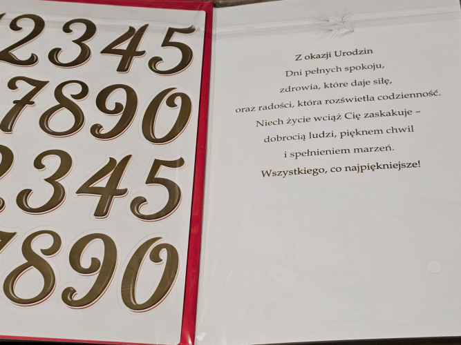 Kartki urodzinowe z naklejaną cyfrą kartka urodzinowa WESOŁE Zabawna   13 cm *20,4 cm CR10