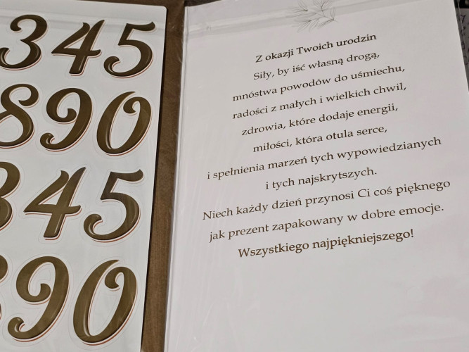Kartki urodzinowe z naklejaną cyfrą kartka urodzinowa WESOŁE Zabawna   13 cm *20,4 cm CR12