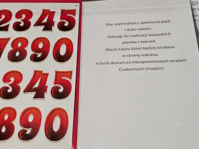 Kartki urodzinowe z naklejaną cyfrą kartka urodzinowa WESOŁE Zabawna   13 cm *20,4 cm CR01