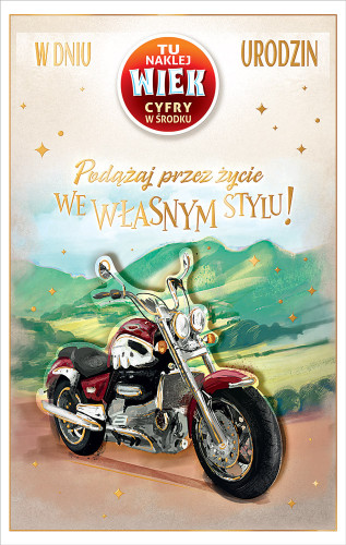 Kartki urodzinowe z naklejaną cyfrą kartka urodzinowa WESOŁE Zabawna   13 cm *20,4 cm CR03