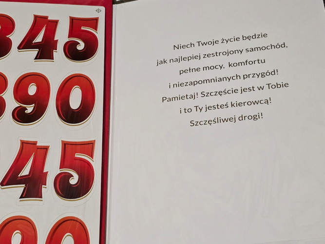 Kartki urodzinowe z naklejaną cyfrą kartka urodzinowa WESOŁE Zabawna   13 cm *20,4 cm CR04