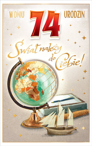 Kartki urodzinowe z naklejaną cyfrą kartka urodzinowa WESOŁE Zabawna   13 cm *20,4 cm CR05