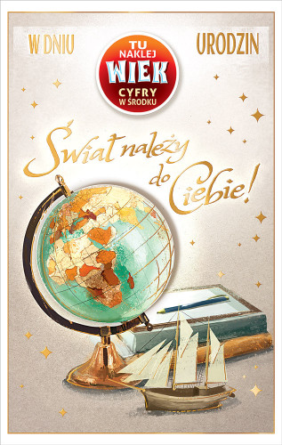 Kartki urodzinowe z naklejaną cyfrą kartka urodzinowa WESOŁE Zabawna   13 cm *20,4 cm CR05