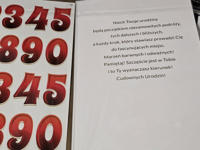 Kartki urodzinowe z naklejaną cyfrą kartka urodzinowa WESOŁE Zabawna   13 cm *20,4 cm CR05