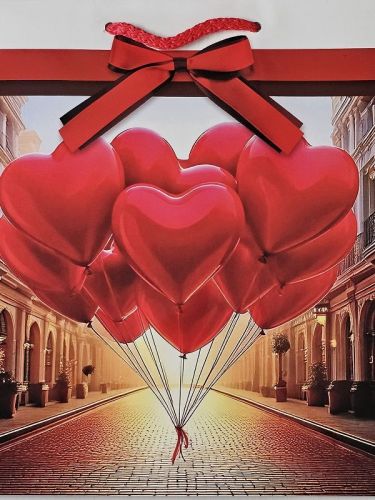 Walentynkowa torebka prezentowa 19x23cm T4_WAL_16