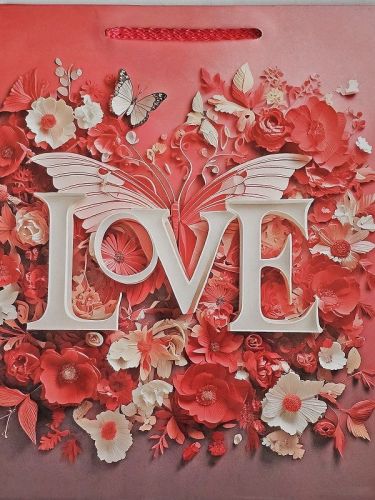 Walentynkowa torebka prezentowa 19x23cm T4_WAL_16