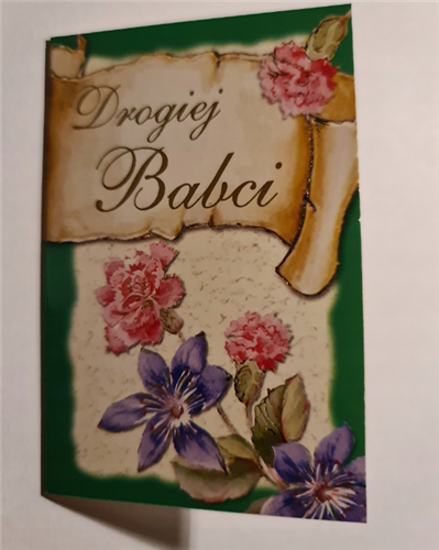 DZIEŃ BABCI kartka karnet NA DZIEŃ BABCI  11,7 cm *16,7cm 11687883655