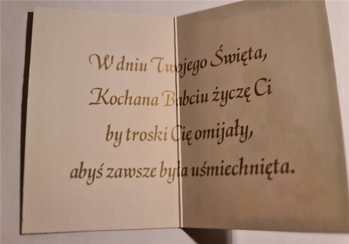 DZIEŃ BABCI kartka karnet NA DZIEŃ BABCI  11,7 cm *16,7cm 11687883655