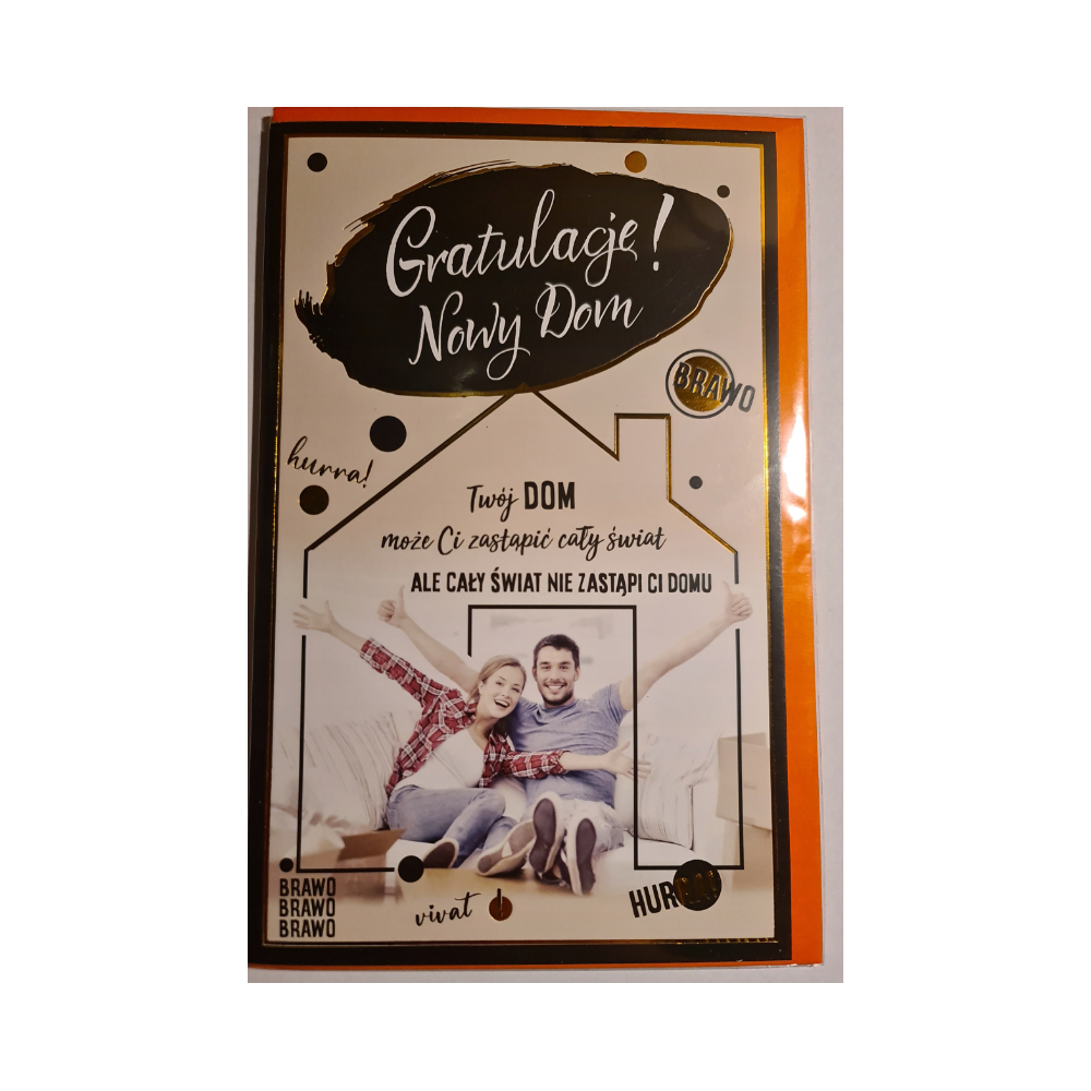 kartki z okazji nowego mieszkania, domu  13 cm *20,4 cm 11665218414