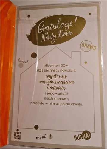 kartki z okazji nowego mieszkania, domu  13 cm *20,4 cm 11665218414