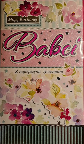 DZIEŃ BABCI kartka karnet NA DZIEŃ BABCI  17,5 cm *29,7 cm 11665306471