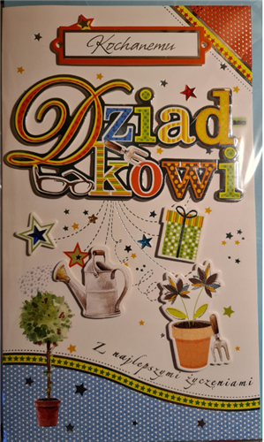 DZIEŃ DZIADKA kartka karnet NA DZIEŃ DZIADKA 17,5 cm *29,7 cm  11665309083
