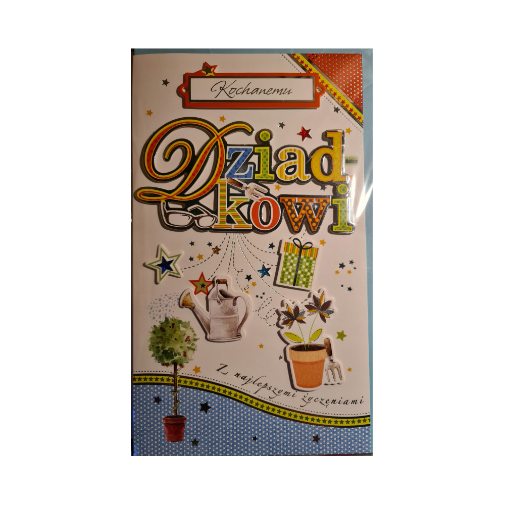 DZIEŃ DZIADKA kartka karnet NA DZIEŃ DZIADKA 17,5 cm *29,7 cm  11665309083