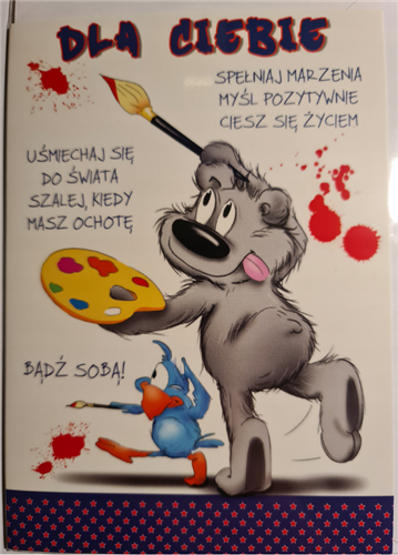 Kartki urodzinowe kartka urodzinowa WESOŁE Zabawna  11,7 cm *16,5 cm 11668502425