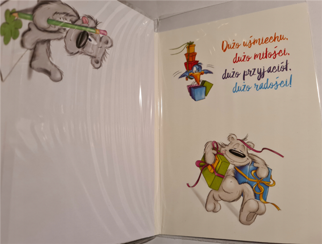 Kartki urodzinowe kartka urodzinowa WESOŁE Zabawna 11,7 cm *16,5 cm 11668510746