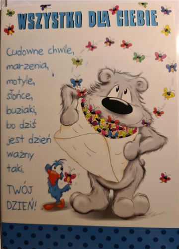 Kartki urodzinowe kartka urodzinowa WESOŁE Zabawna  11,7 cm *16,5 cm 11668520106