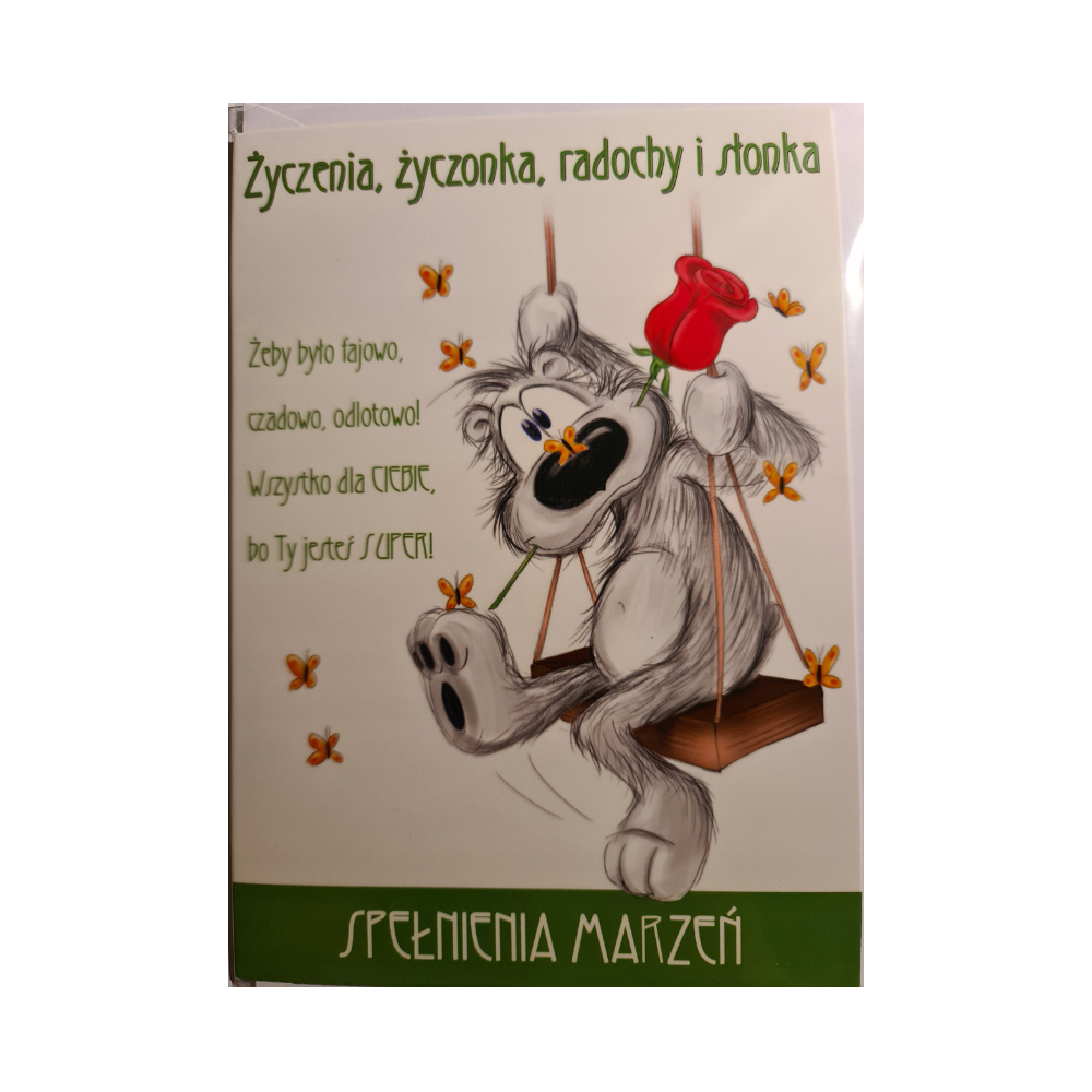 Kartki urodzinowe kartka urodzinowa WESOŁE Zabawna  11,7 cm *16,5 cm 11668523409