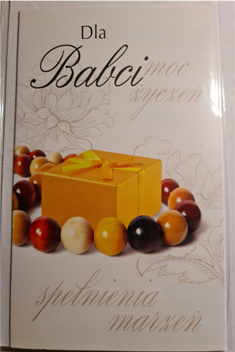 DZIEŃ BABCI kartka karnet NA DZIEŃ BABCI  11,4 cm *18,8 cm 11687857574