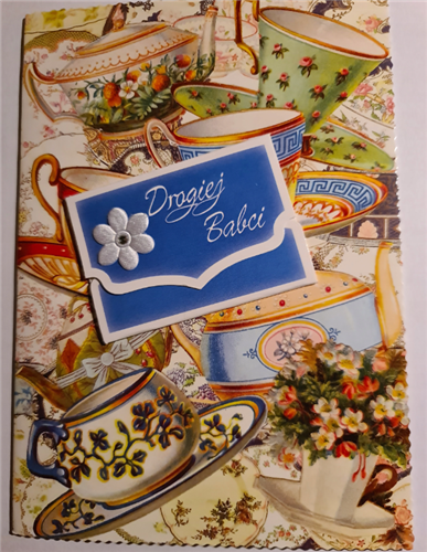 DZIEŃ BABCI kartka karnet NA DZIEŃ BABCI 12 cm *16,7cm 11687872019