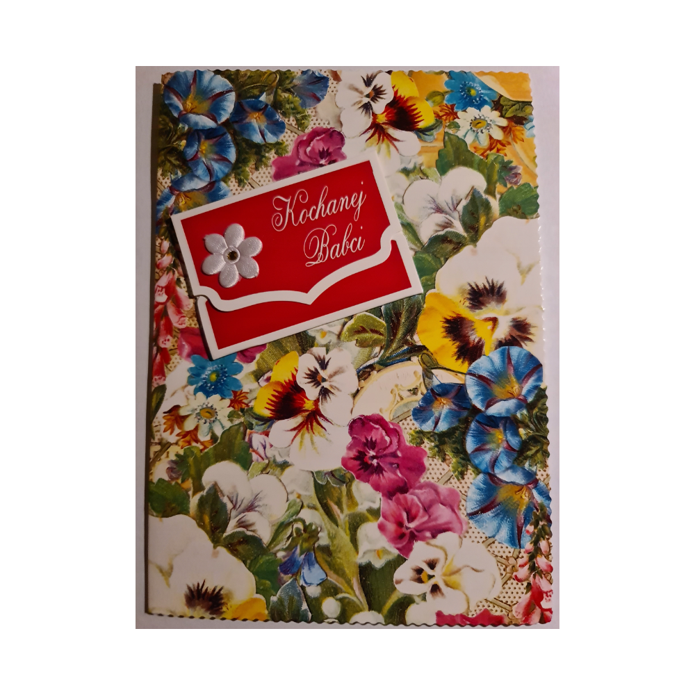 DZIEŃ BABCI kartka karnet NA DZIEŃ BABCI 12 cm *16,7cm 11687875625