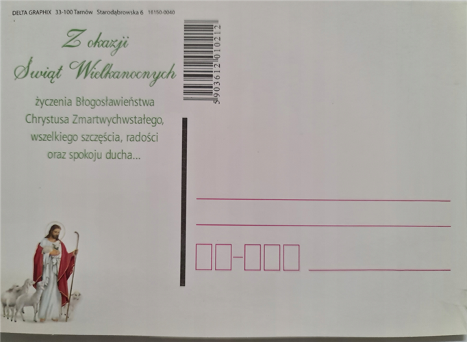 pocztówki Pocztówka Wielkanocna CENA za 2 SZTUKI  14,8 cm *10,5 cm11975299963